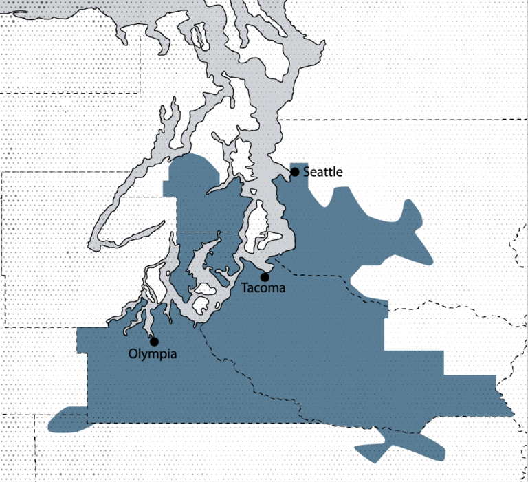 map of tacoma insulation service area