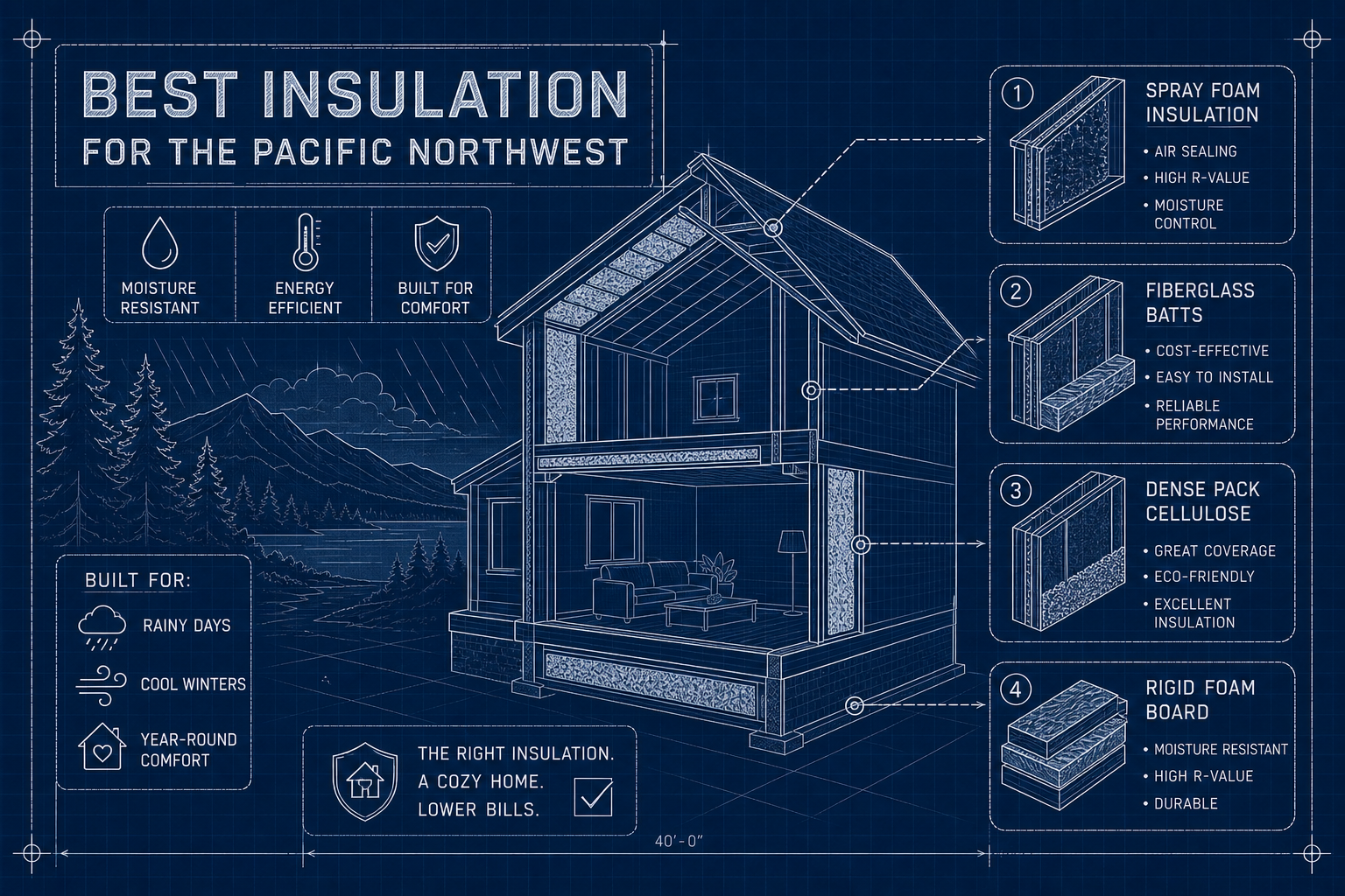 You are currently viewing What Insulation Works Best in Oregon and Washington